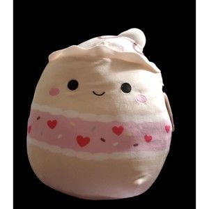 Squishmallow Brinya the Vanilla Cake 12” Valentines Day Plush 2023 Exclusive